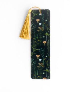 Classic Bookmark - Dark Botanical