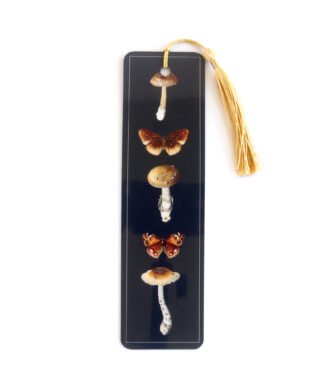 Classic Bookmark - Moths & Mushrooms