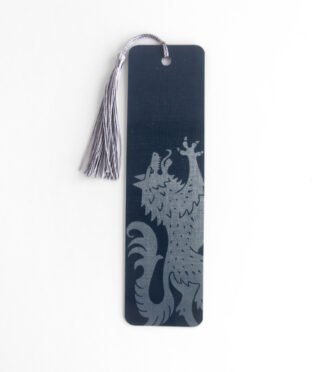 Classic Bookmark - Silver Medieval Wolf