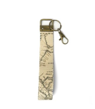 wristlet – antique map – WHITE BACK-2