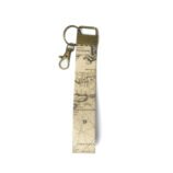 wristlet - antique map - WHITE FRONT-2